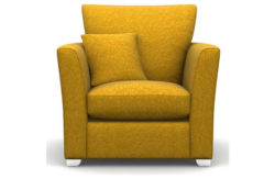 Heart of House Libby Tweed Fabric Chair - Mustard